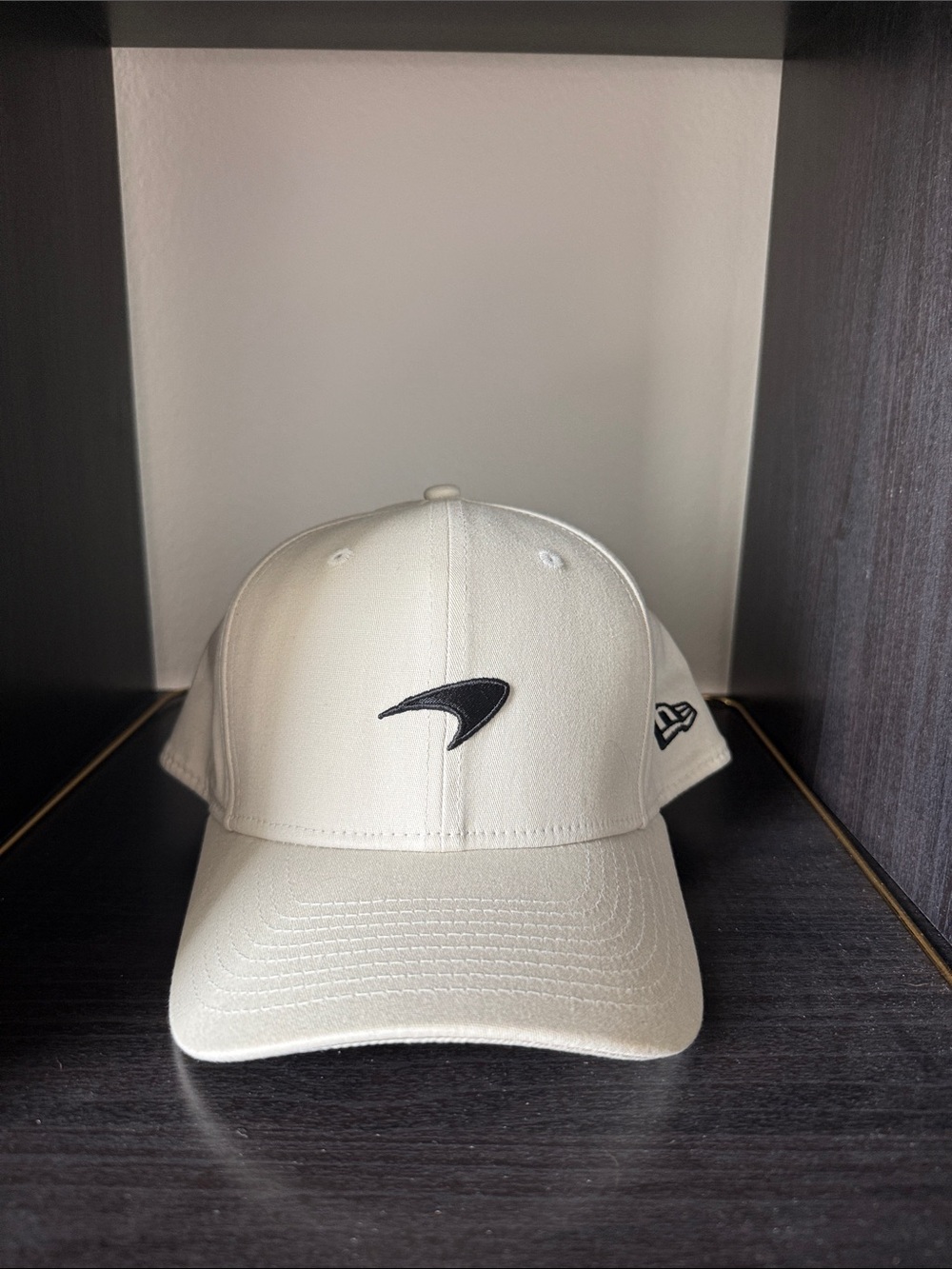 McLaren White Curved-Brim Baseball Cap with Black Logo